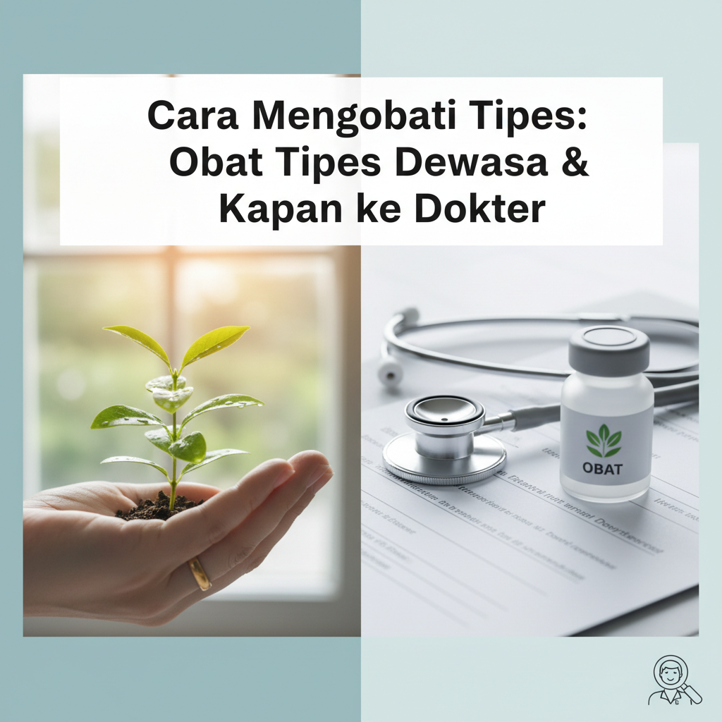 Cara Mengobati Tipes: Obat Tipes Dewasa & Kapan ke Dokter